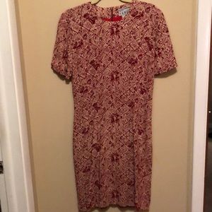 Paniz Lined Short Sleeve Dress